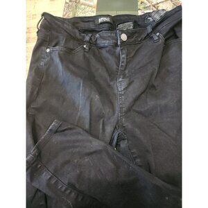 Buffalo David Bitton Royal Black Skinny Cropped Jeans Women's Size 12